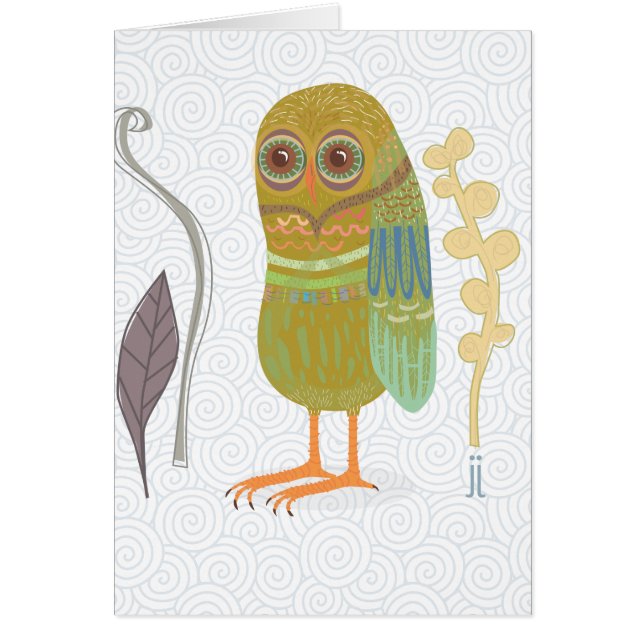 För uggla kärlek alltid dig hälsningskort (Framsidan)