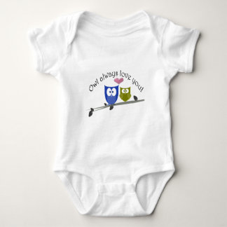 För uggla kärlek alltid dig, med hjärta 3D Tee Shirt