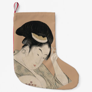 För Ukiyo-e för vintage japanskt porträtt kvinn Liten Julstrumpa