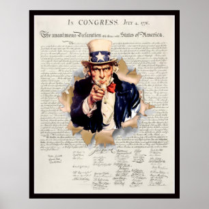 ~ för Uncle Sam för SocialismUSA ~ över min Dead Poster