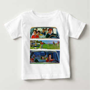 För, under & efter picknick tee shirt