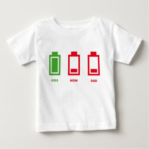 För ungemamma för lågt batteri rolig energi fö t shirt