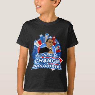 För ungeObama "tid skjorta för ÄNDRING" Tee Shirt