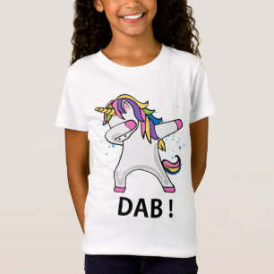 För unicornstjärnor för flickor gullig badda t shirt