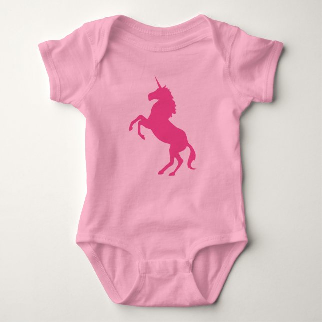 För UnicornTutu för baby rosa Bodysuit T-shirt (Framsida)