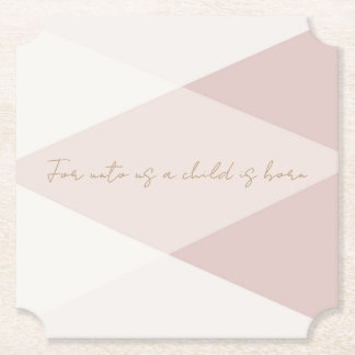 För Unto oss är ett barn fött Underlägg Papper