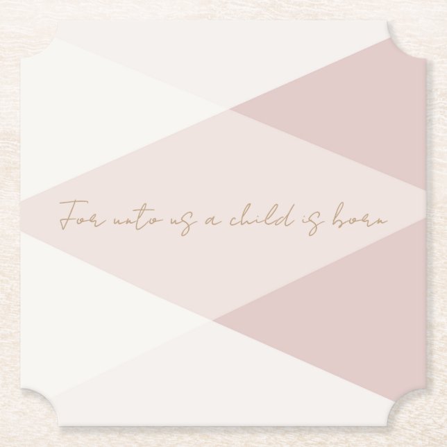 För Unto oss är ett barn fött Underlägg Papper (Framsida)