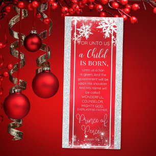 För Unto Us är ett barn på Born Jul Bookmark