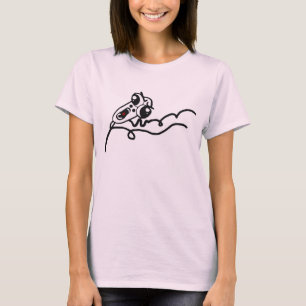 För ursinneansikte för OMG SPRINGA skrämmd teck T-shirt