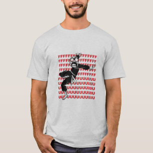 För ursinneMeme för FU toppen Ninja ansikte T-shirt