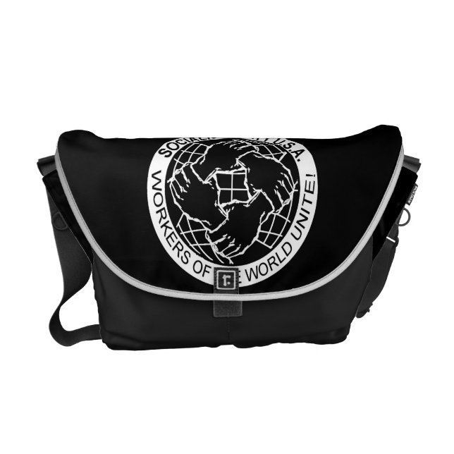 För USA för socialistiskt party messenger bag (Framsidan)