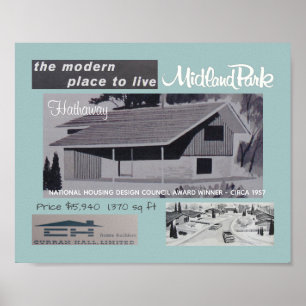 För utmärkelsevinnare för 1957 design poster