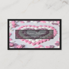 För utsmyckade godis, bakverk och butiker för kond visitkort