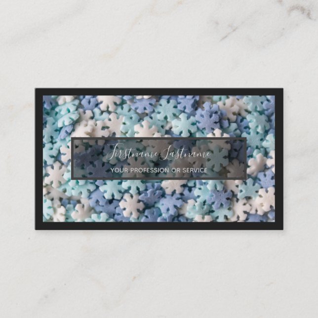 För utsmyckade godis, bakverk och butiker för kond visitkort (Framsida)