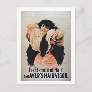 "För vacker Använda Ayers Hair Vigor" (färg) Vykort