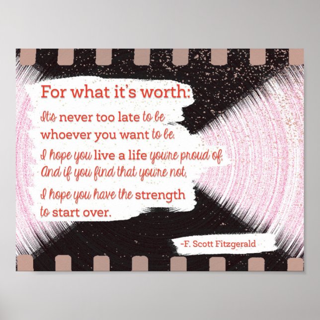 För vad det är värt poster (Framsidan)