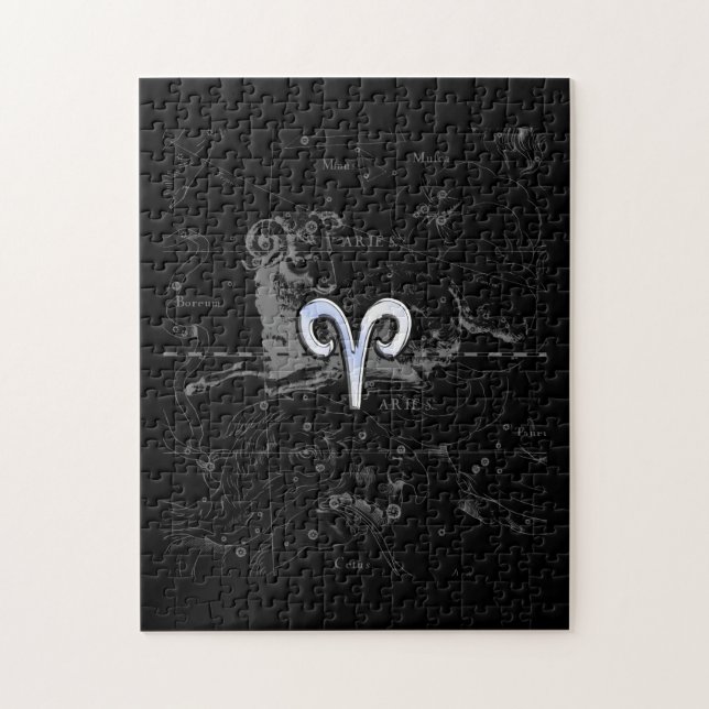 För vädurZodiac för krom likt symbol på Hevelius Pussel (Vertikal)