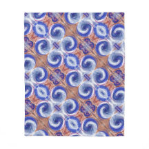 För vågardesign för utsökta blått rullande filt