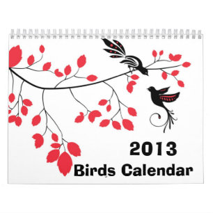 För ~-vägg för 2013 fåglar kalender