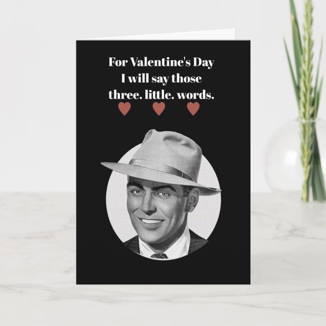 För valentin dag ska jag något att säga… helgkort (Framsida)