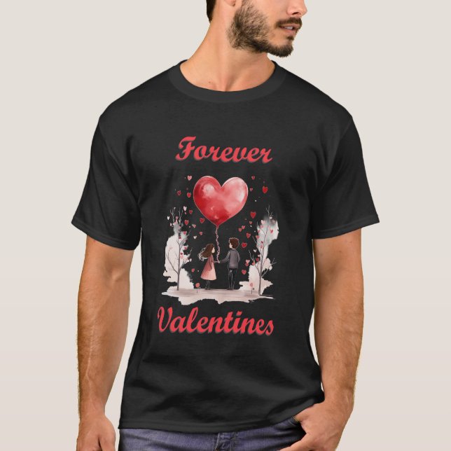 För Valentineser! T Shirt (Framsida)