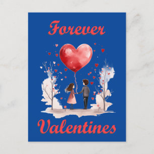 För Valentineser! Vykort