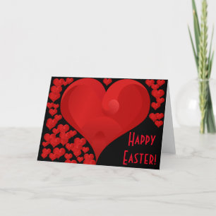 För valentinkärlek för glad påsk romantiska söta helgkort