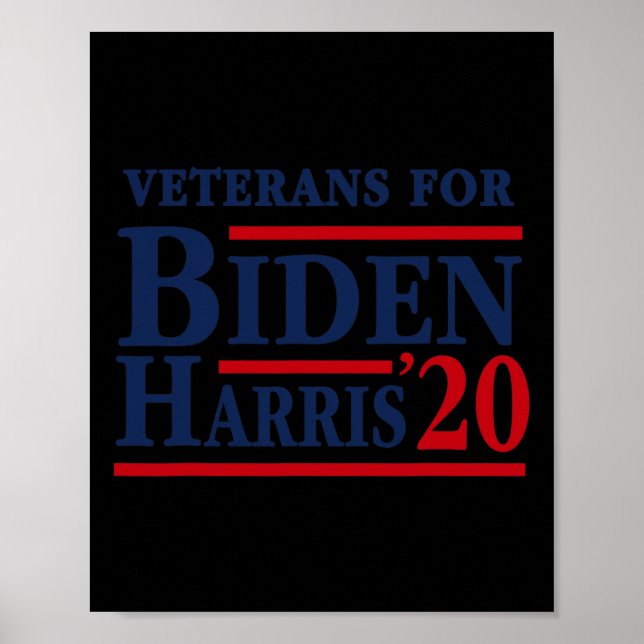 För valet av Joe Biden Kamala Harris 2020 Poster (Framsidan)