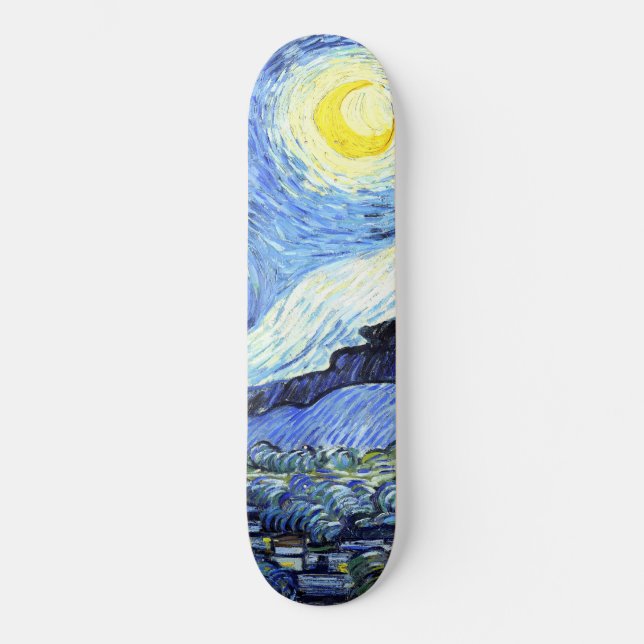 För Van Gogh för Starry natt Skateboard (Framsida)