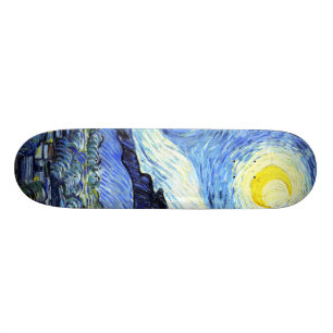 För Van Gogh för Starry natt Skateboard