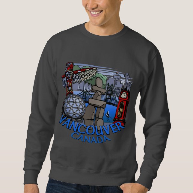 För Vancouver för Vancouver souvenirtröja skjortor Sweatshirt (Framsida)