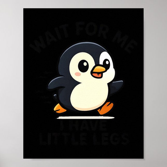För Vänta Liten Ben Pingvin Meme Poster (Framsidan)
