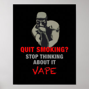 För Vape för man tänkande tryck högvärdigt af