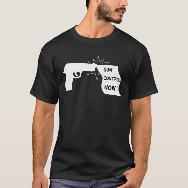 För vapenkontroll T-tröja nu Tee Shirt (Framsida)