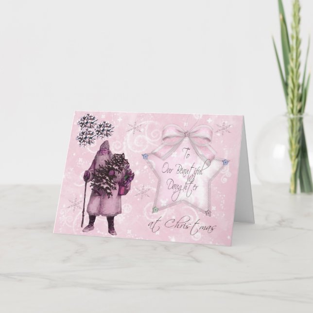 För vår dotter på jul helgkort (Framsida)