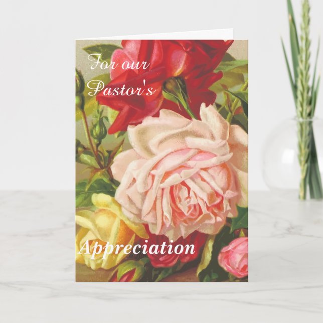För vår pastors uppskattning helgkort (Framsida)