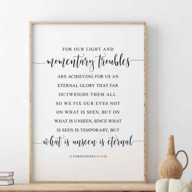 För våra lätta och symboliska problem, korintianer poster (Skapare uppladdad)