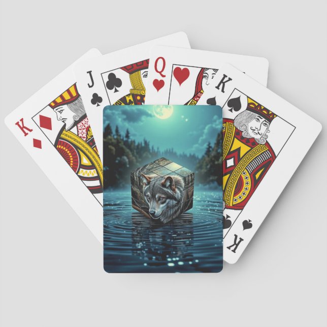 För Vargen Älskare Casinokort (Baksidan)