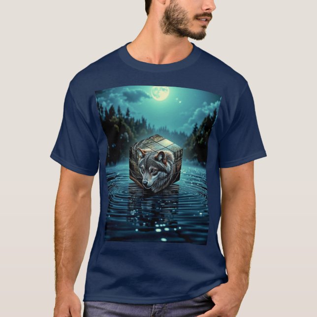 För Vargen Älskare T Shirt (Framsida)