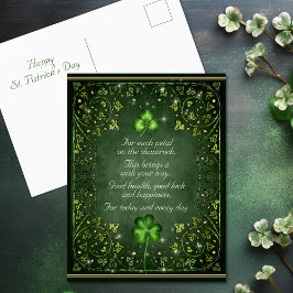 För varje Petal på Shamrock-St patrick's day Vykort