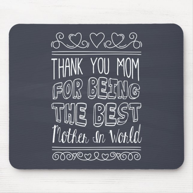 För världens bästa Mamma | Mousepad Musmatta (Framsidan)