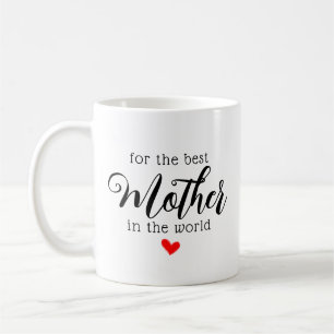 För världens bästa Mor i Modern skrift Kaffemugg