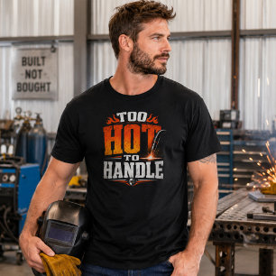 För varmt för att hantera svetsningströja Rollig s T Shirt