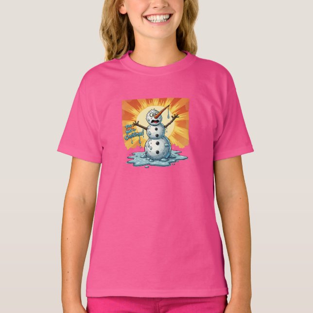 För varmt för jul t shirt (Framsida)