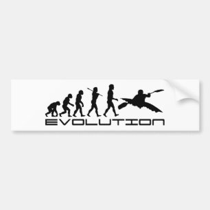 För vatten sportevolution för kajak Kayaking konst Bildekal