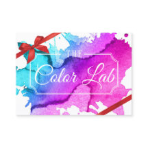 För vattenfärghår för presentkort | modern salong