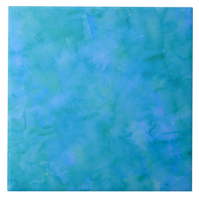 För vattenfärgstruktur för blått grön bakgrund för kakelplatta (Framsidan)