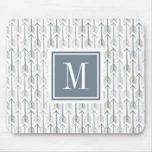 För vattenfärgWanderlust för Monogram mönster Musmatta