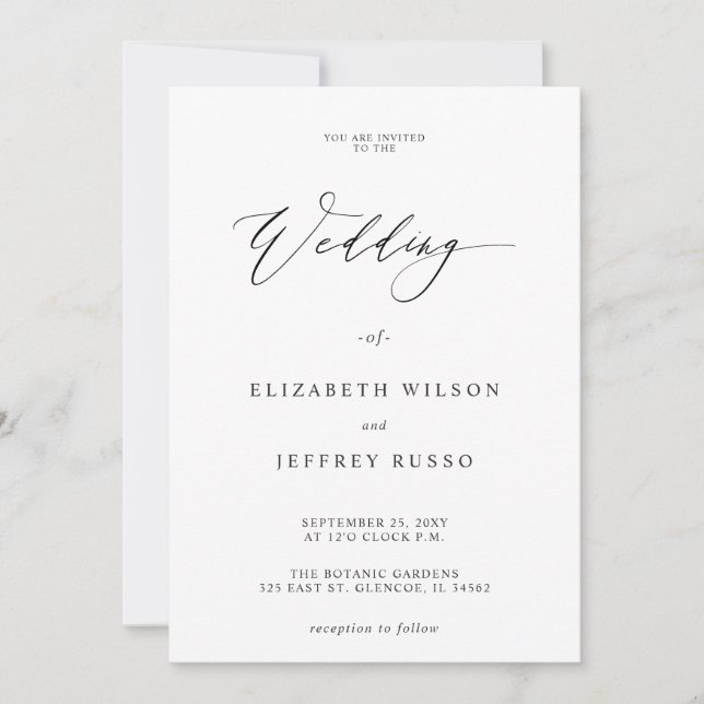 For Vellum Overlay Spring Blush Floral Wedding Inbjudningar (Framsida)