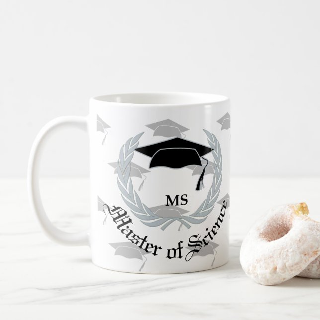 För vetenskapsstudenten för silver ledar- firande kaffemugg (Med munk)
